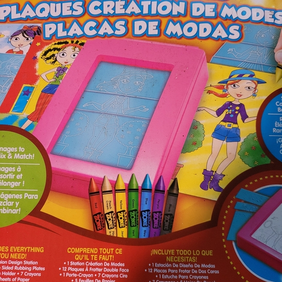 Color zone Fasion plates Toy Girl's age 5 and older, Preowned Never used. - Picture 6 of 16